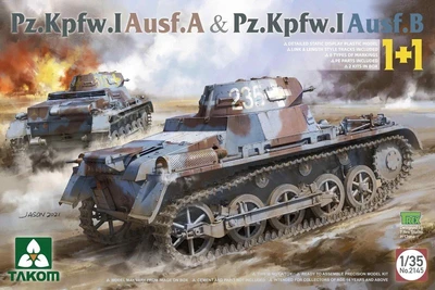 2145  техника и вооружение  Pz.Kpfw.I Ausf.A & Pz.Kpfw.I Ausf.B  (1:35) 4897051421870