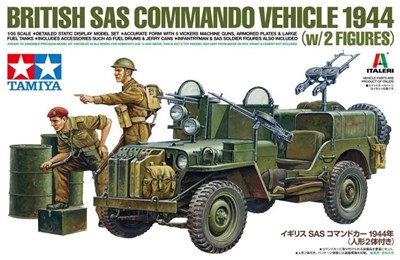 25423  техника и вооружение  British SAS Commando Vehicle 1944 (w/2 figures)  (1:35) 4950344254231
