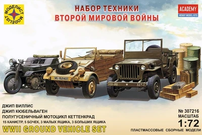 307216  техника и вооружение  Набор техники Второй мировой войны (1:72) 4607061760766