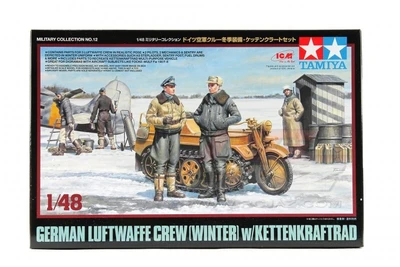 32412  техника и вооружение  German Luftwaffe Crew (Winter) w/ Kettenrad  (1:48) 4950344324125