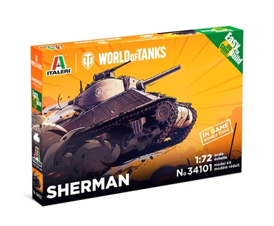 34101  техника и вооружение  SHERMAN - WoT  (1:72) 8001283341011