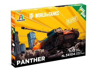 34104  техника и вооружение  PANTHER - WoT  (1:72) 8001283341042