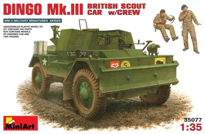 35077  техника и вооружение  DINGO Mk.III BRITISH SCOUT CAR w/CREW  (1:35) 2000002073659