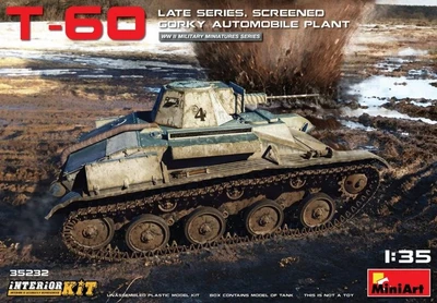 35232  техника и вооружение  T-60 LATE SERIES, Screened Gorky Automobile Plant INTERIOR KIT  (1:35) 4820183311375