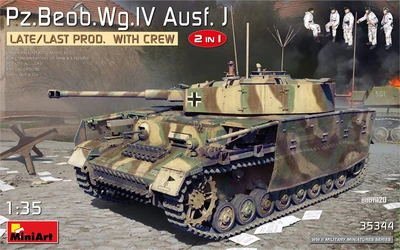 35344  техника и вооружение  Pz.Beob.Wg.IV Ausf. J LATE/LAST PROD. 2 IN 1 W/CREW  (1:35) 4820183313355