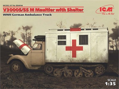 35414  техника и вооружение  Германский грузовик V3000S/SS M Maultier санитарный  (1:35) 2000000063379
