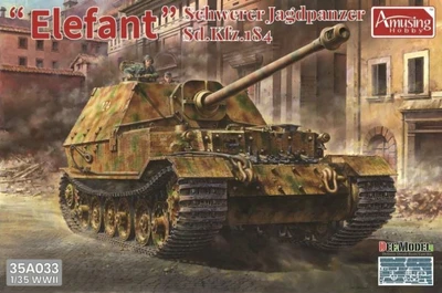 35A033  техника и вооружение  Sd.Kfz.184 Schwerer Jagdpanzer 'ELEFANT' Full interior   (1:35) 6954248835334