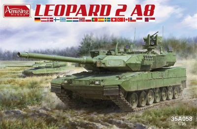 35A058  техника и вооружение  Leopard 2 A8  (1:35) 6954248835587