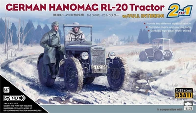 35A11  техника  и вооружение  Hanomag RL-20 Tractor 2 in 1  (1:35) 6971889310495