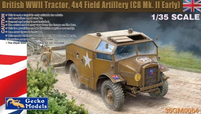 35GM0064  техника и вооружение  British WWII Tractor 4x4 Field Artillery (C8 Mk.II Early)  (1:35) 4892667350644