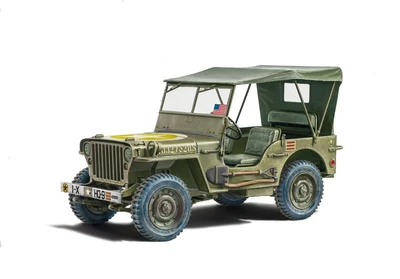 3635  техника и вооружение  Willys Jeep MB  (1:24) 8001283036351