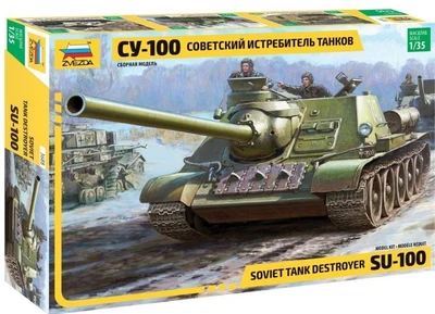 3688  техника и вооружение  САУ Советский истребитель танков СУ-100   (1:35) 4600327036889