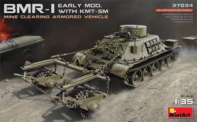 37034  техника и вооружение  BMR-1 EARLY MOD. WITH KMT-5M  (1:35) 4820183311979