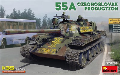 37084  техника и вооружение  Танк-55A CZECHOSLOVAK PRODUCTION  (1:35) 4820183313195
