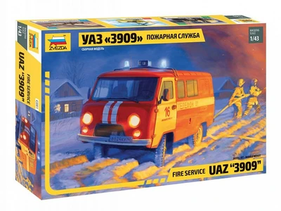 43001  техника и вооружение  УАЗ «3909» Пожарная служба  (1:43) 4600327430014