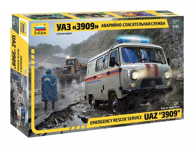 43002  техника и вооружение  УАЗ-3909 Аварийно-спасательная служба  (1:43) 4600327430021