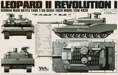 4629  техника и вооружение  Leopard II Revolution I German Main Battle Tank  (1:35) 4897061660238
