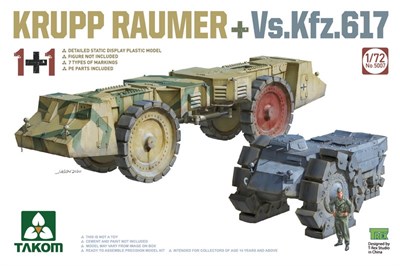 5007  техника и вооружение  KRUPP RAUMER + Vs.Kfz.617 (2 модели)  (1:72) 4897051421719