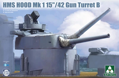 5020  техника и вооружение  HMS Hood 15"/42 Mk1 Gun Turret B  (1:72) 4897051422754