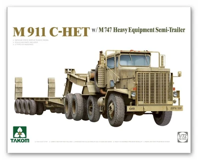 5024  техника и вооружение  M911 C-HET w/ M747 Heavy Equipment Semi-Trailer  (1:72) 4897051423454