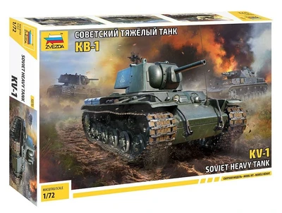 5070  техника и вооружение  Советский тяжёлый танк КВ-1  (1:72) 4600327050700