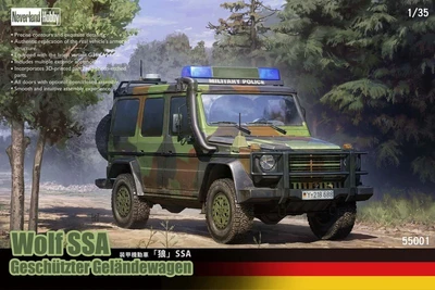 55001  техника и вооружение  Geländewagen "Wolf" SSA   (1:35) 6976859525510