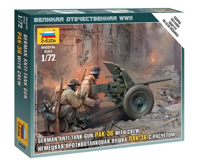 6114  техника и вооружение  Немецкая пушка ПАК-36 (1:72) 4600327061140