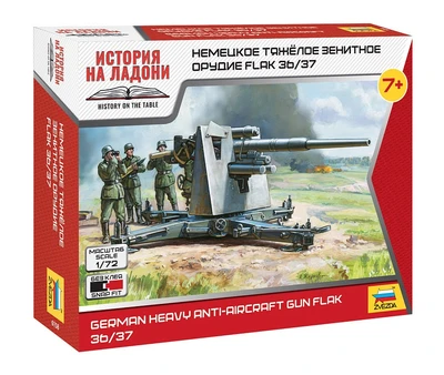 6158  техника и вооружение  Flak 36/37 (1:72) 4600327061584