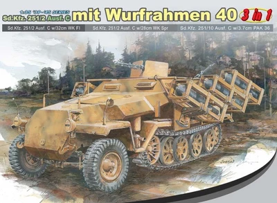 6284  техника и вооружение  Sd.Kfz. 251/2 Ausf. C mit Wurfrahmen 40 (3 in 1)  (1:35) 89195862846