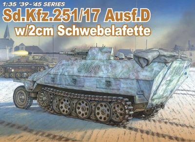 6292  техника и вооружение  Sd.Kfz. 251/17 Ausf. D w/2cm Schwebelafette  (1:35) 89195862921