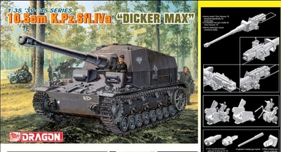 6357  техника и вооружение  САУ 10,5cm K.Pz.Sfl.IVa "Dicker Max" (1:35) 89195863577