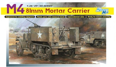 6361  техника и вооружение  M4 Half-Track 81mm Mortar Carrier — Smart Kit  (1:35) 4545782078534