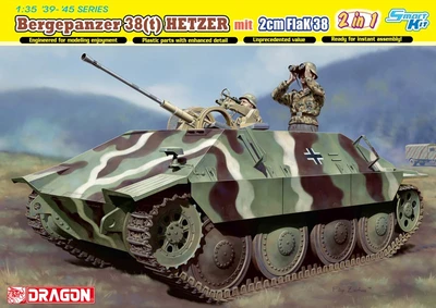 6399  техника и вооружение  САУ Bergepanzer 38(t) HETZER mit 2cm FlaK 38 (1:35) 89195863997