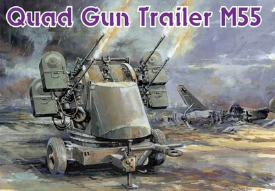 6421  техника и вооружение  Quad Gun Trailer M55 Smart Kit  (1:35) 89195864215