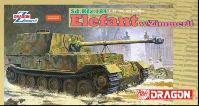 6465  техника и вооружение  САУ Sd.Kfz.184 Elefant w/Zimmerit (1:35) 89195864659