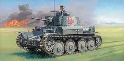 6489  техника и вооружение  Pz.Kpfw 38(t) Ausf. F (1:35) 2000002114000