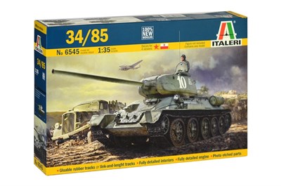 6545  техника и вооружение  Танк-34/85  (1:35) 2000002103059