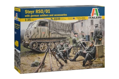 6549  техника и вооружение  STEYR RSO/01 with GERMAN SOLDIERS  (1:35) 8001283065498