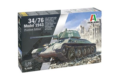 6570  техника и вооружение  Танк-34/76 Model 1943 Early Version Premium Edition  (1:35) 8001283065702
