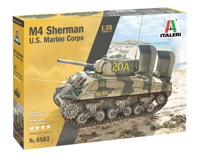6583  техника и вооружение  M4A2 Sherman US Marines Corps  (1:35) 8001283065832