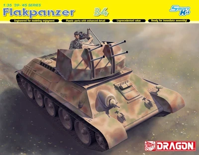 6599  техника и вооружение  САУ Flakpanzer Танк 34r (1:35) 89195865991
