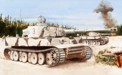 6600  техника и вооружение  Tiger I Initial Production s.Pz.Abt.502 Leningrad Region 1942/43  (1:35) 89195866004
