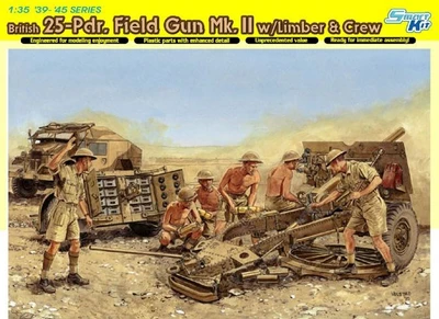 6675  техника и вооружение  British 25-Pdr. Field Gun Mk.II w/Limber & Crew (1:35) 89195866752