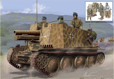 6857  техника и вооружение САУ Geschutzwagen 38 H fur s.IG.33/1 Initial Production w/Gun Crew (1:35) 89195868572