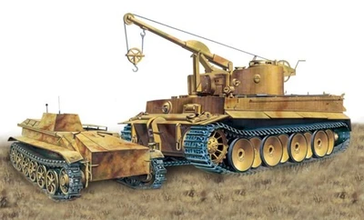 6865  техника и вооружение  "Bergepanzer Tiger I"  (1:35) 89195868657
