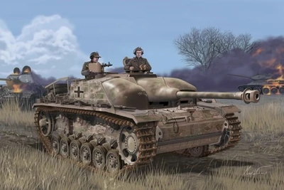 6891  техника и вооружение  САУ  StuG.III Ausf.G Concrete Armored w/Zimmerit  (1:35) 89195868916
