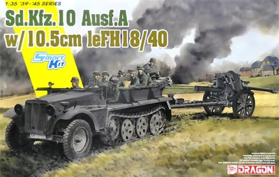6939  техника и вооружение  Sd.Kfz. 10 Ausf. A w/le.FH.18/40  (1:35) 89195869395