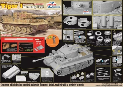 6947  техника и вооружение  Pz.Kpfw.VI Tiger I Late Normandy 1944  (1:35) 2000002209492