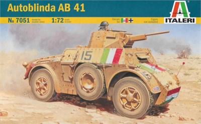 7051  техника и вооружение  Autoblinda AB 41  (1:72) 8001283070515