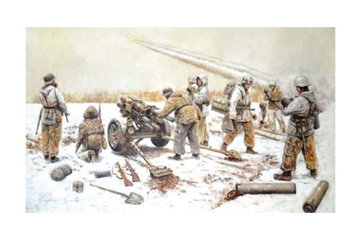 7071  техника и вооружение 15 cm. NEBELWERFER 41 with CREW (1:72) 8001283070713